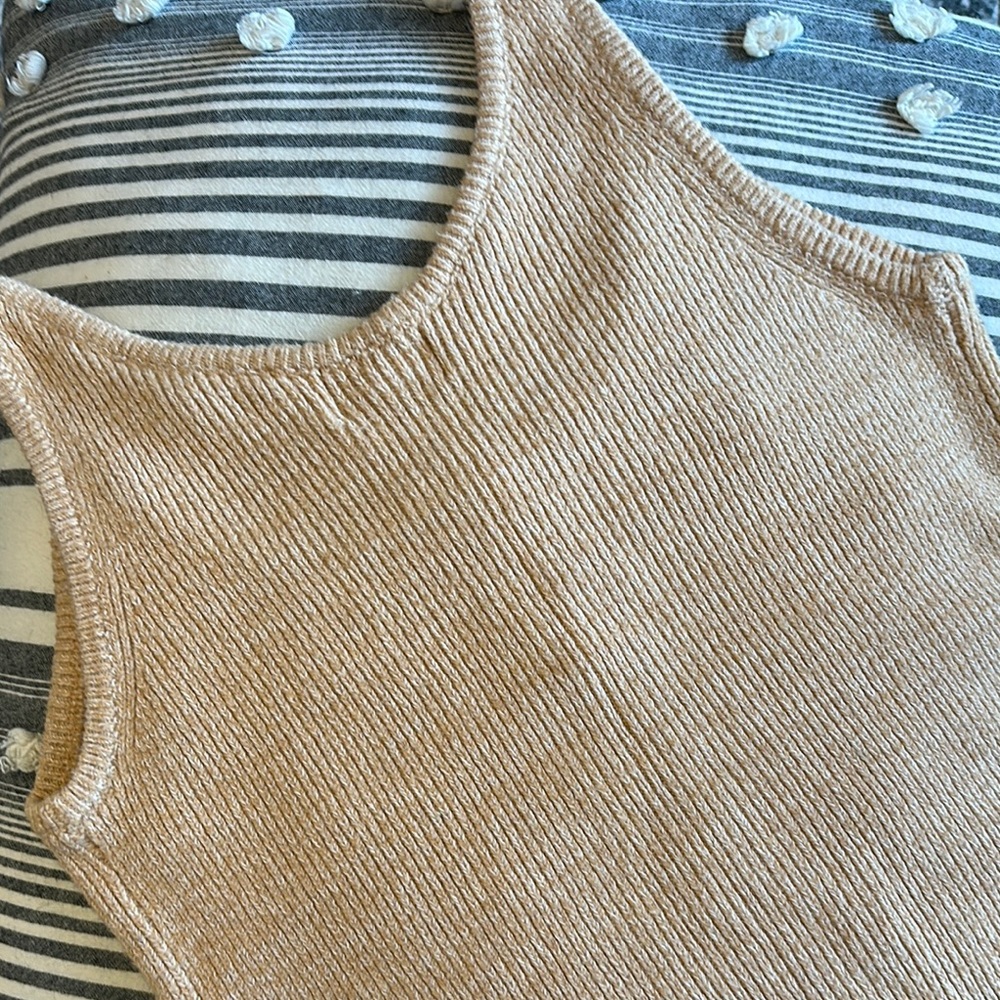 Universal Thread Beige Ribbed Tank Top - Picture 5 of 6